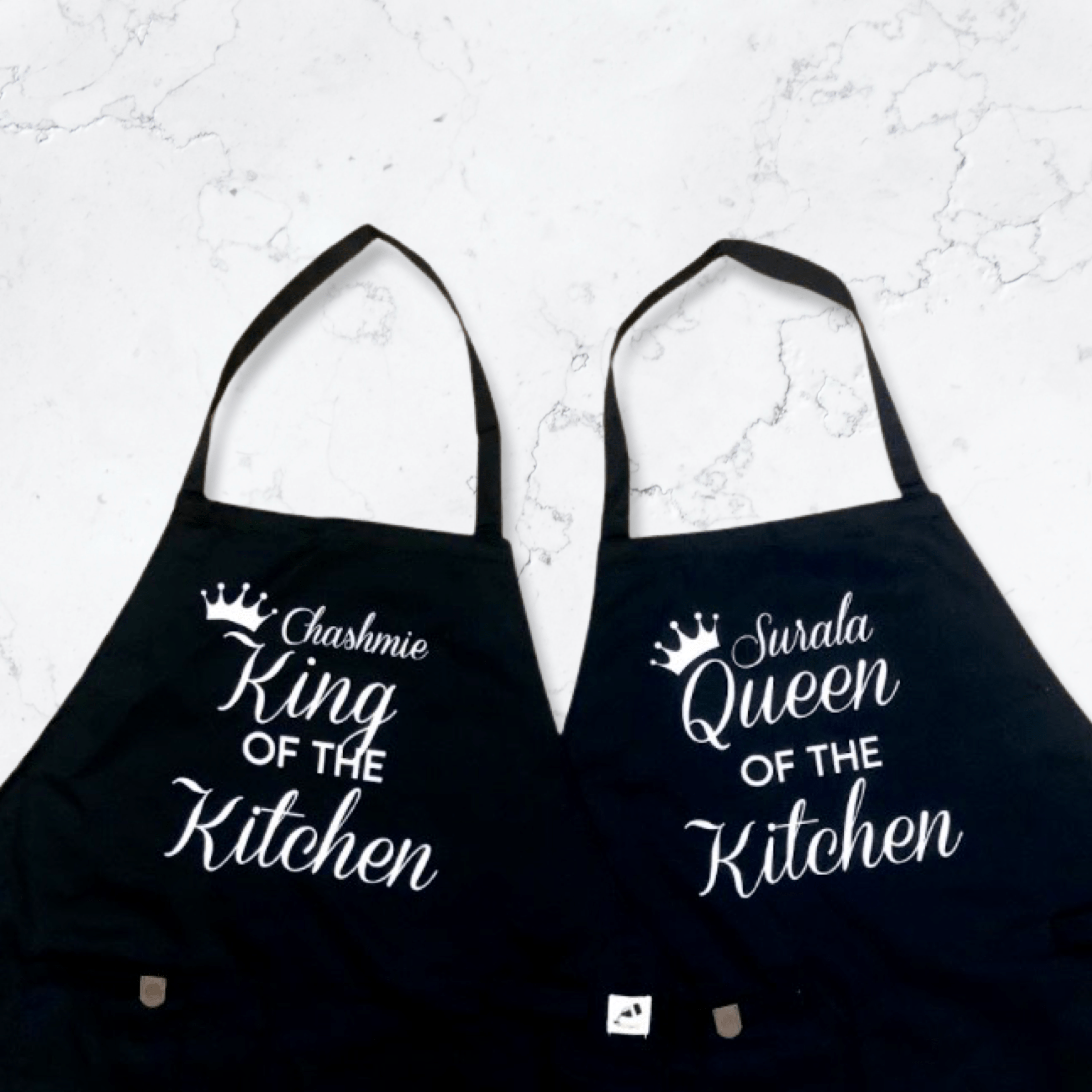 Aprons - Mr. and Mrs. - Crown