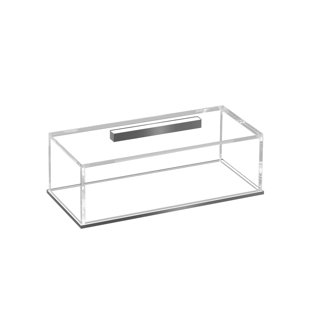 Silver Rectangle Cake Tray with Lid - Feldart