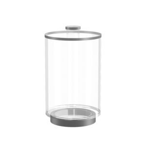 Silver Lucite Cookie Jar - Feldart