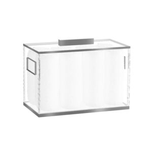 Silver Lucite Towel Box - Feldart