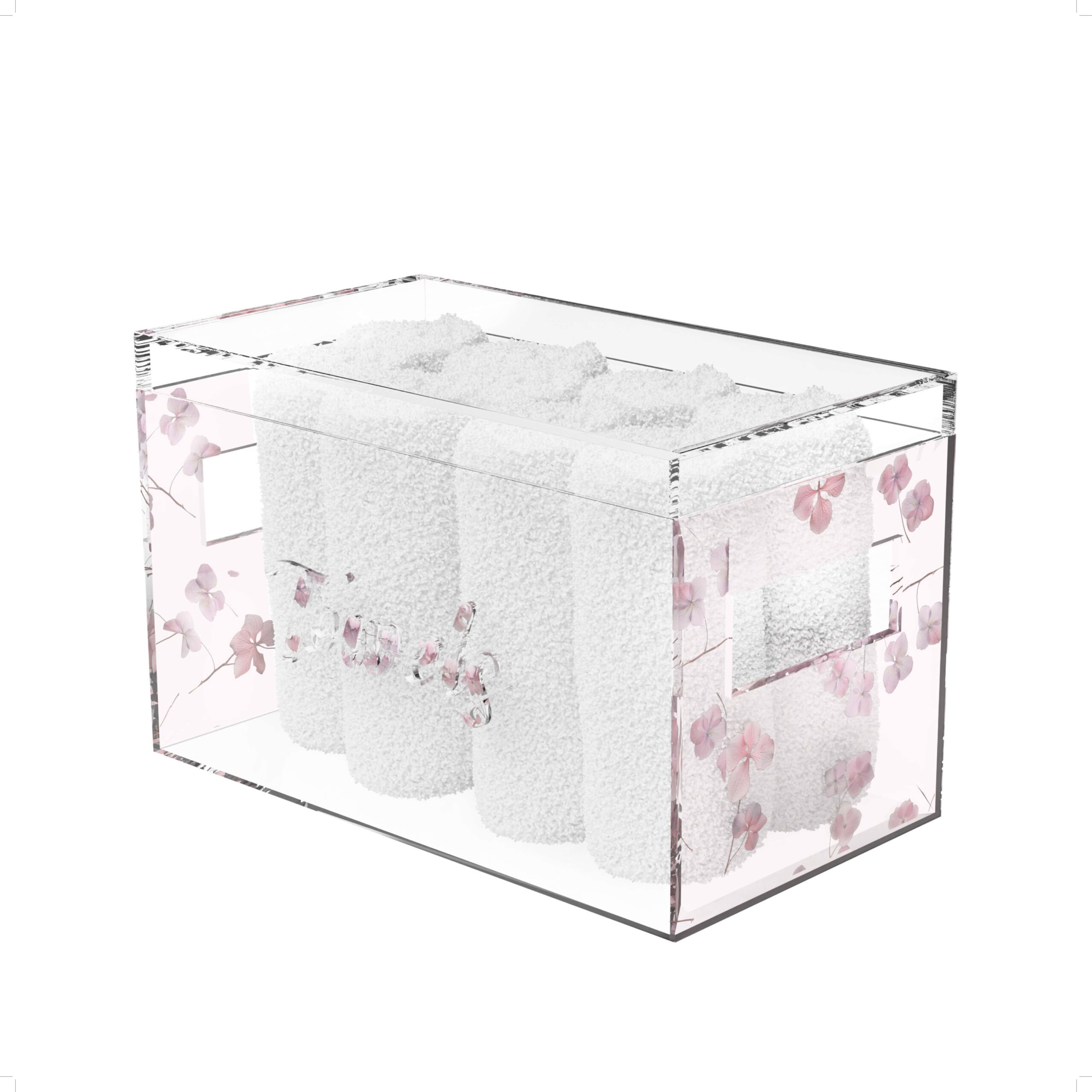 Hydrangea Flowers Towel Box - Feldart