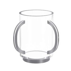 Silver Lucite Raised Washing Cup - Feldart